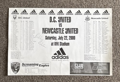 Bobby robson hand signed - bobby,