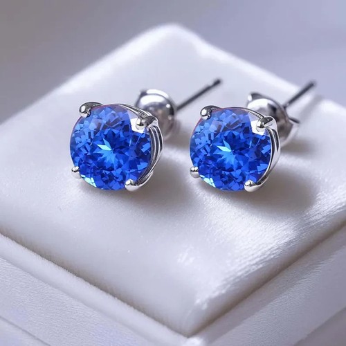 Round cut natural blue - cut,