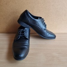 Mens Black Formal Lace Up Shoes Primark uk Size 7 Faux Leather 