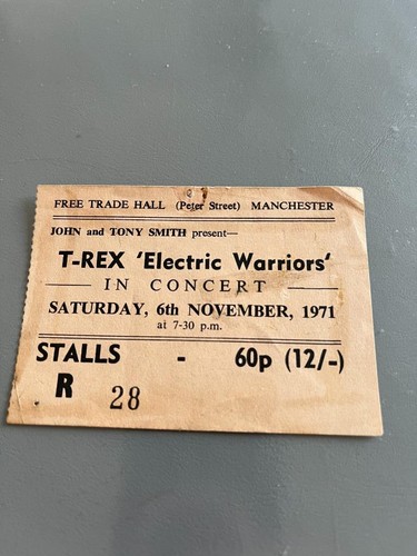 Rex bolan ticket manchester - bolan,