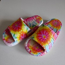 Girl's NEXT Multicolour Sliders  Flip Flops  Sandals UK Size 12