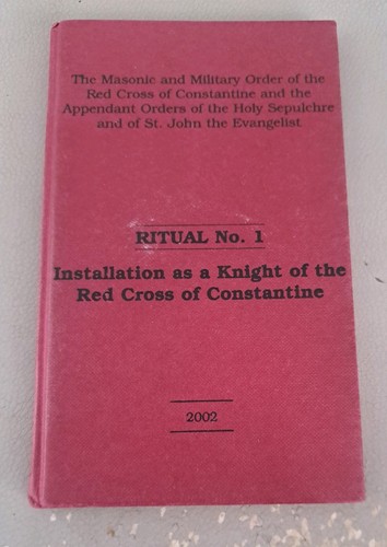 Masonic book red cross of - book,
