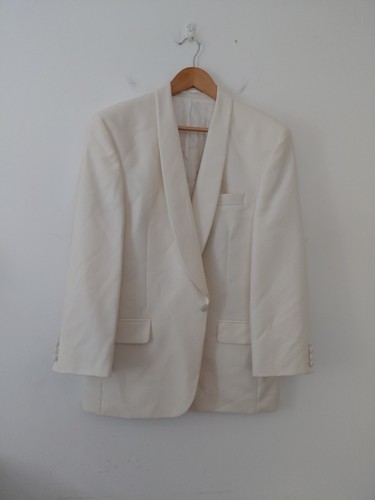 Vintage cream tuxedo blazer - vintage,