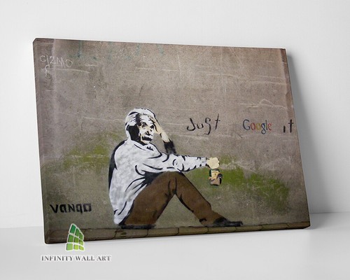 Banksy einstein google - google, it