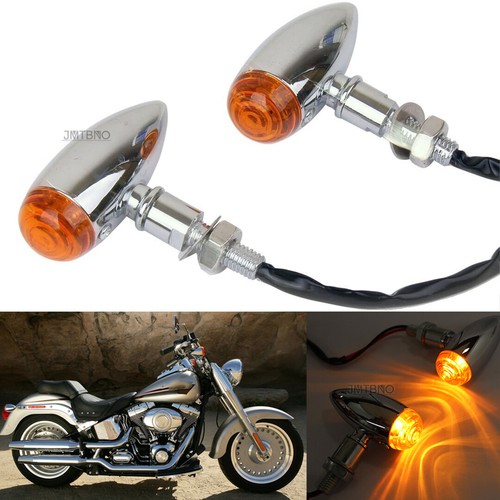 Chrome led bullet turn signal - chrome,