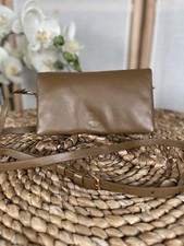 Oroton small genuine leather shoulder bag wallet on strap