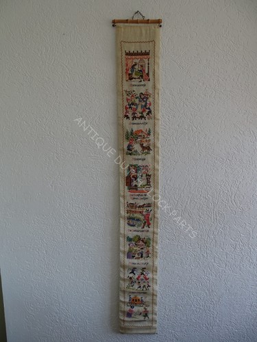 Embroidered bell pull cord - embroidered,