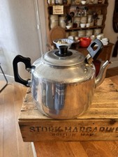 Vintage Aluminium Extra Large Traditional Teapot - Great!
