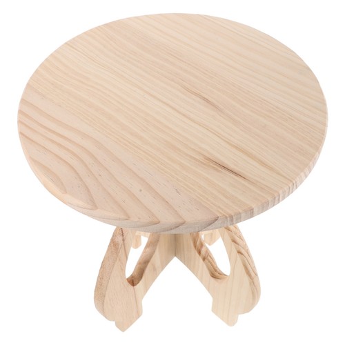 Wooden round stool traditional - wooden,