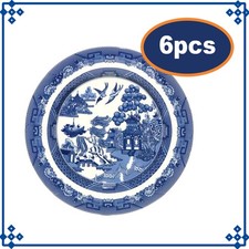 6-Set Ceramic Blue Willow 19cm