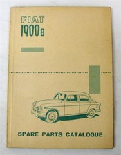 FIAT 1900B Illustrated Car Parts List Catalogue 1956 #310.096