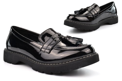 Girls school shoes - shoes, slip