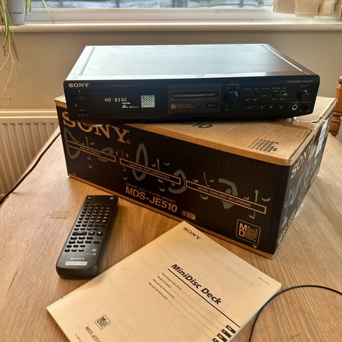 Sony mds je510 - minidisc, deck
