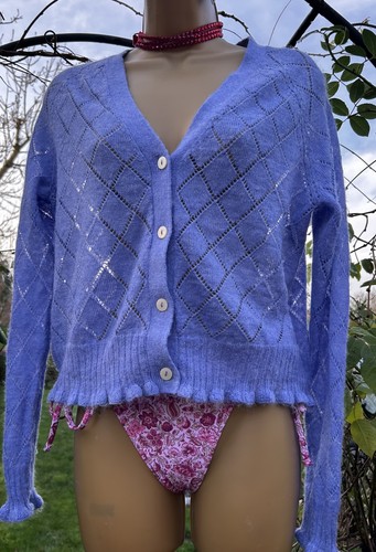 Mango lace knit wool mohair - mango,