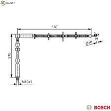 BRAKE HOSE 1 987 481 A64 FOR