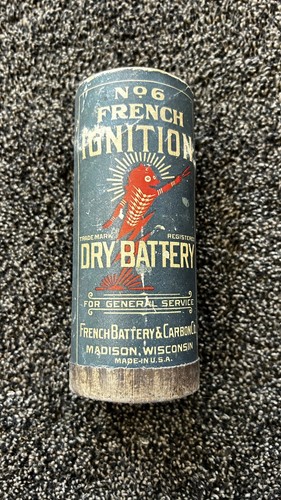 Vintage dry cell battery - vintage,