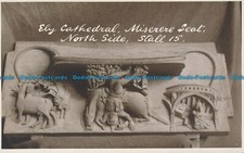 R050625 Ely Cathedral. Miserere Seat. North Side. Stall. Tarr and Rignall