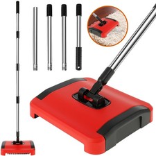 Carpet Sweeper Manual Cleaner Floor Duster Broom Pet Hair Sweeper for Indoor