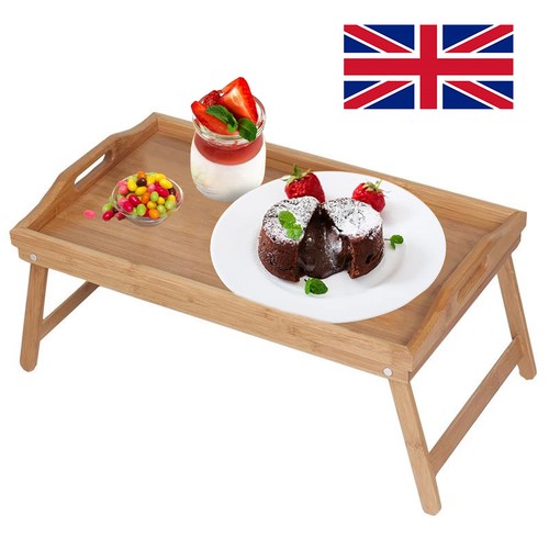 Bamboo wooden bed - bed, tray