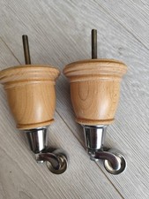 Laura Ashley Sofa Legs Feet Armchair Chrome Castors Oak 