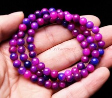 3 Pcs Natural 6mm Purple