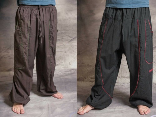 Mens hippy trousers - mens,