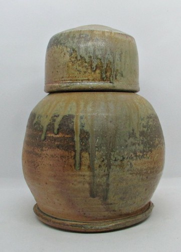 Large wood fired ceramic jar - large,