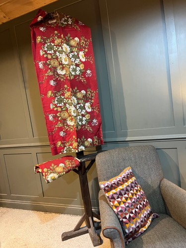 Vintage curtains chintz linen - curtains,