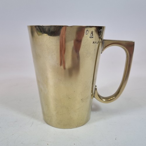 Antique brass half - half, pint