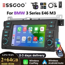 DAB+ 2+64GB Apple Carplay For BMW 3er E46 320i M3 Rover 75 Android 13 Car Stereo