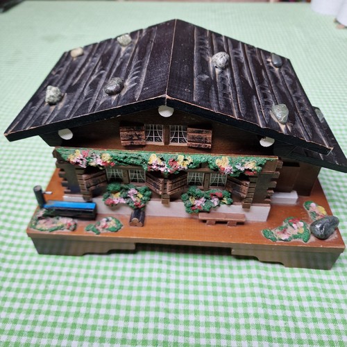 Swiss chalet music box - chalet,