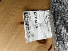 Genuine Ikea Karlstad Cover for 3 Seat Sofa Isunda Grey 101.911.03