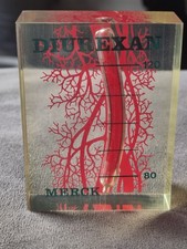 Vintage Chemist Advertising Item- Diurexan Merck and Co- Novelty Ornament Rare