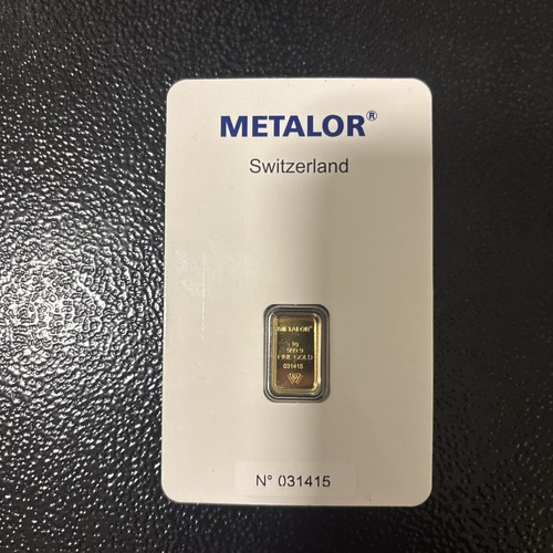 Metalor certified gold bar - gold, 1