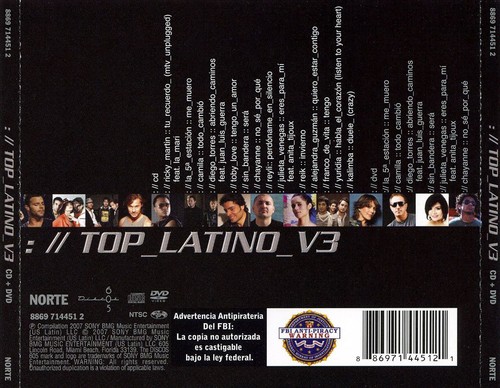 Various artists top latino - artists,