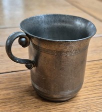 Small vintage pewter cup -