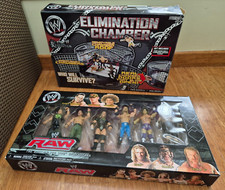 WWE Jakks Pacific Elimination Chamber Boxed Plus Boxed 6 figure set plus 2 figs 
