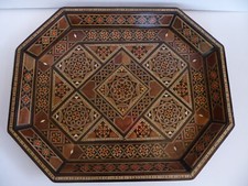 Vintage Large Wooden Inlaid