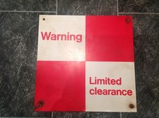 Warning Limited Clearance