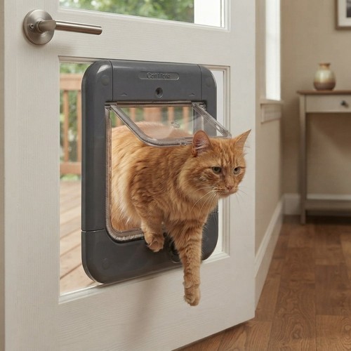 Luxury microchip activated - microchip, cat