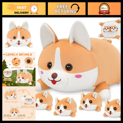 Corgi plush stuffed animal set - corgi,