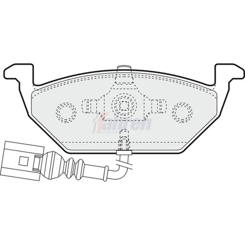 Brake pads set - set, for