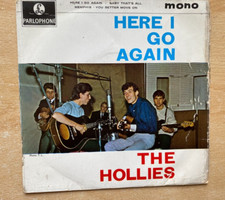 THE HOLLIES - HERE I GO AGAIN   - UK 7" EP - 1964  - PARLOPHONE  GEP 8915