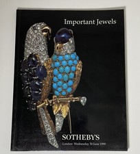 Sotheby’s Important Jewels 1999 Catalogue Scrapbooking Beautiful Glossy Pics