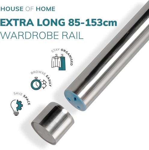 Extendable wardrobe pole - extendable,