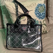 Clear Quilted Shoulder Bag