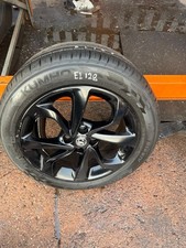 VAUXHALL CORSA E 15-19 Black 16" ALLOY WHEEL & TYRE 185/55/16 EL128