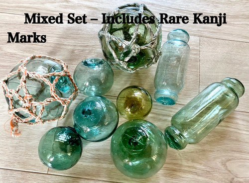 Vintage japanese glass floats - vintage,