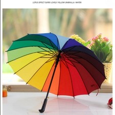 Rainbow golf large umbrella - rainbow,