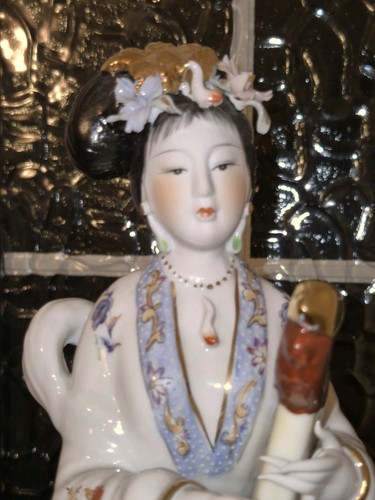 Porcelain geisha figurine - porcelain,